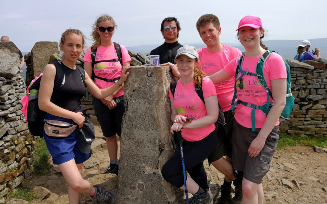 Tackling Yorkshire Three Peaks to support Cancer Research